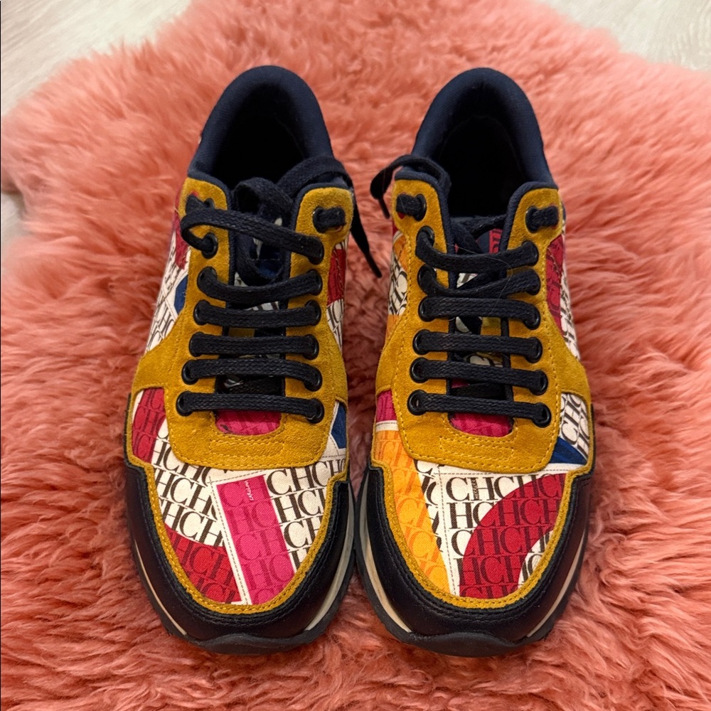 Colorful Logo Sneakers